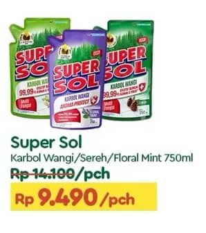 Promo Harga Supersol Karbol Wangi 750 ml - TIP TOP