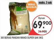 Promo Harga 365 Beras 5 kg - Superindo