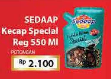 Promo Harga SEDAAP Kecap Manis Kedelai Hitam Special 550 ml - Hypermart