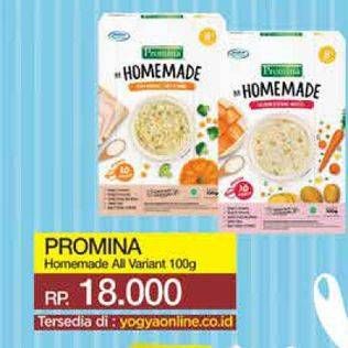 Promo Harga PROMINA Bubur Bayi Homemade All Variants 100 gr - Yogya