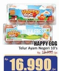 Promo Harga Happy Egg Telur Ayam Negeri 10 pcs - Hari Hari