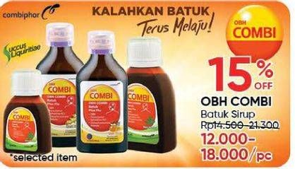 Promo Harga OBH COMBI Obat Batuk Plus Flu  - Guardian
