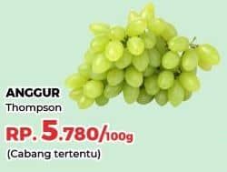 Promo Harga Anggur Thompson per 100 gr - Yogya