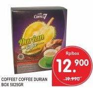 Promo Harga Coffee7 Durian 5 sachet - Superindo