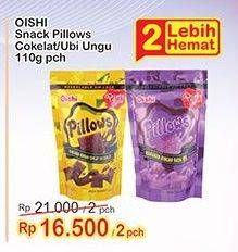 Promo Harga OISHI Pillows Ubi, Coklat 110 gr - Indomaret