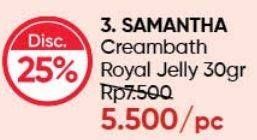 Promo Harga SAMANTHA Hair Creambath Royal Jelly 30 gr - Guardian