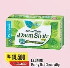 Promo Harga Laurier Pantyliner Natural Clean 40 pcs - Alfamart