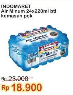 Promo Harga INDOMARET Air Mineral per 24 botol 220 ml - Indomaret