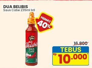 Promo Harga Dua Belibis Saus Cabe 235 ml - Indomaret