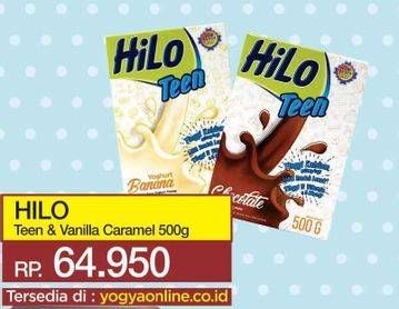 Promo Harga HILO Teen Vanilla Caramel 500 gr - Yogya