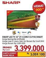 Promo Harga SHARP 2T-C32BG1 | LED TV 32 inch  - Carrefour