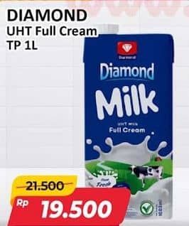 Promo Harga Diamond Milk UHT Full Cream 1000 ml - Alfamart