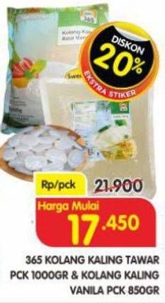 Promo Harga 365 Kolang-Kaling Tawar, Vanila 850 gr - Superindo