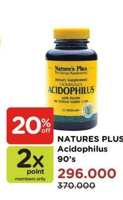 Promo Harga NATURE PLUS Acidophilus 90 pcs - Watsons