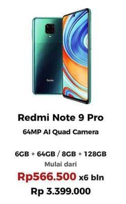 Promo Harga XIAOMI Redmi Note 9 Pro  - Erafone