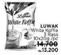 Promo Harga Luwak White Koffie 3 Rasa 10 pcs - LotteMart