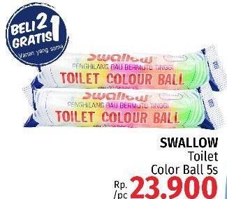 Promo Harga SWALLOW Naphthalene Toilet Colour Ball S-108, Toilet Colour Ball S-109, Toilet Colour Ball S-110 5 pcs - LotteMart