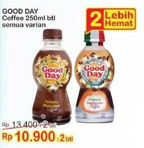 Promo Harga Good Day Coffee Drink All Variants per 2 botol 250 ml - Indomaret