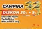 Promo Harga CAMPINA Ice Cream Chocolate, Vanilla, Neapolitan 700 ml - Yogya