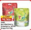 Promo Harga Yupi Bolicious Blackberry, Strawberry, White Grape 40 gr - Alfamart