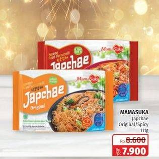 Promo Harga MAMASUKA Japchae Original, Spicy 111 gr - Lotte Grosir