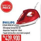 Promo Harga PHILIPS GC1424/45 Steam Iron with Non-stick Soleplate  - Hypermart