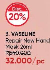 Promo Harga Vaseline Repairing Hand Mask 26 ml - Guardian