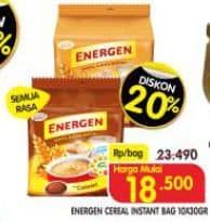 Promo Harga Energen Cereal Instant All Variants per 10 sachet 30 gr - Superindo