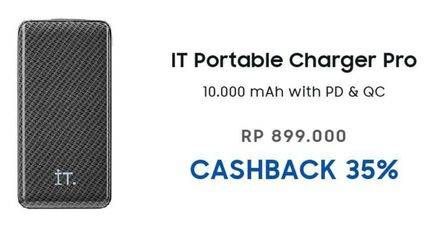 Promo Harga IT. Portable Charger Pro 10000 MAh  - Erafone