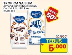 Promo Harga Tropicana Slim Oat Drink Chocolicious, Vanilicious 190 ml - Indomaret