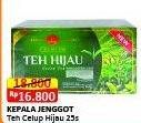 Promo Harga Kepala Djenggot Teh Celup Green Tea Premium 60 gr - Alfamart