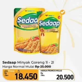 Promo Harga Sedaap Minyak Goreng 1000 ml - Carrefour