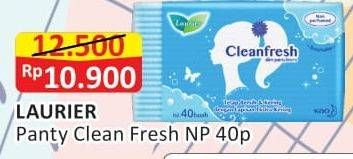 Promo Harga Laurier Pantyliner Cleanfresh NonPerfumed 40 pcs - Alfamart