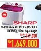 Promo Harga SHARP ES-T85CR | Washing Machine CR  - Hypermart