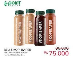 Promo Harga Point Coffee Kopibaper All Variants 250 ml - Indomaret