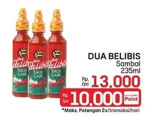 Promo Harga Dua Belibis Saus Cabe 235 ml - LotteMart