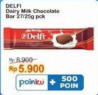 Promo Harga Delfi Chocolate Dairy Milk 27 gr - Indomaret