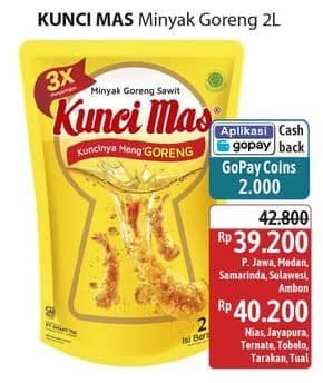 Promo Harga Kunci Mas Minyak Goreng 2000 ml - Alfamidi