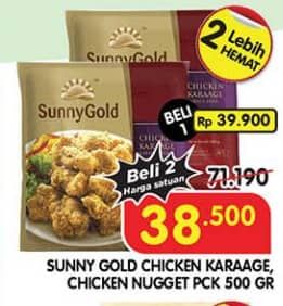 Promo Harga Sunny Gold Chicken Karage/Nugget  - Superindo