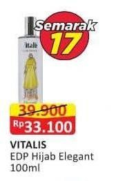 Promo Harga Vitalis Eau de Glamour Hijab Elegant 100 ml - Alfamart