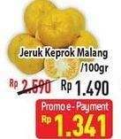 Promo Harga Jeruk Keprok Malang per 100 gr - Hypermart