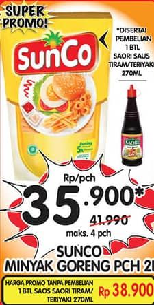 Promo Harga Sunco Minyak Goreng 2000 ml - Superindo