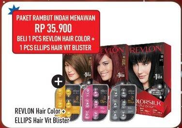 Promo Harga REVLON Hair Color + ELLIPS Hair Vitamin  - Hypermart