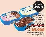 Promo Harga NESTLE Ice Cream Neapolitan, Vanilla 1500 ml - LotteMart