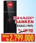 Promo Harga SHARP / SANKEN Kulkas 2 Pintu  - Hypermart