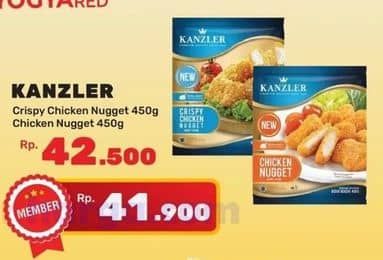 Promo Harga Kanzler Chicken Nugget Crispy, Original 450 gr - Yogya