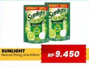 Promo Harga Sunlight Pencuci Piring Jeruk Nipis 100 650 ml - Yogya