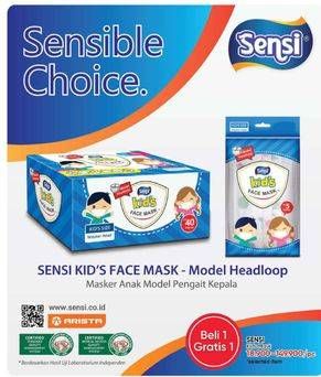 Promo Harga SENSI Kids Face Mask  - Guardian