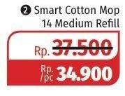 Promo Harga MAXXI Smart Cotton Mop 14 Medium Refill  - Lotte Grosir
