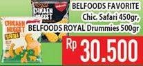 Promo Harga Belfoods Favorite Chicken Safari, Royal Drummies  - Hypermart